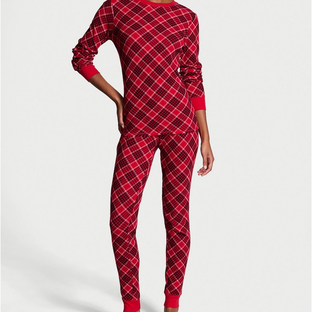 Victoria Secret Red Plaid Pajama Set